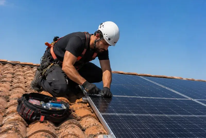 Maintenance et monitoring de panneaux solaires à Dorres