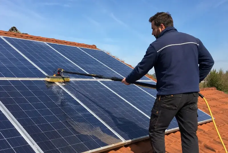 Nettoyage et entretien de panneaux solaires à Dorres